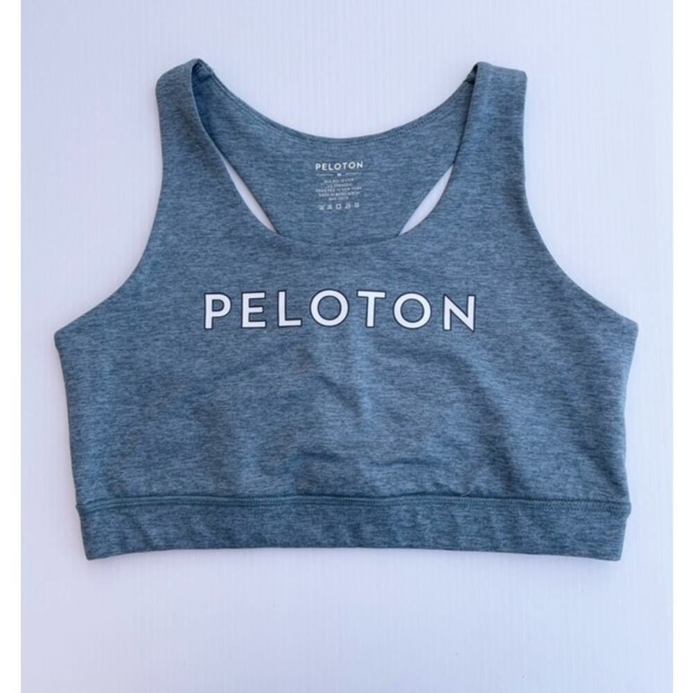 Peloton Racerback Sports Bra M Teal Athleisure Fitness